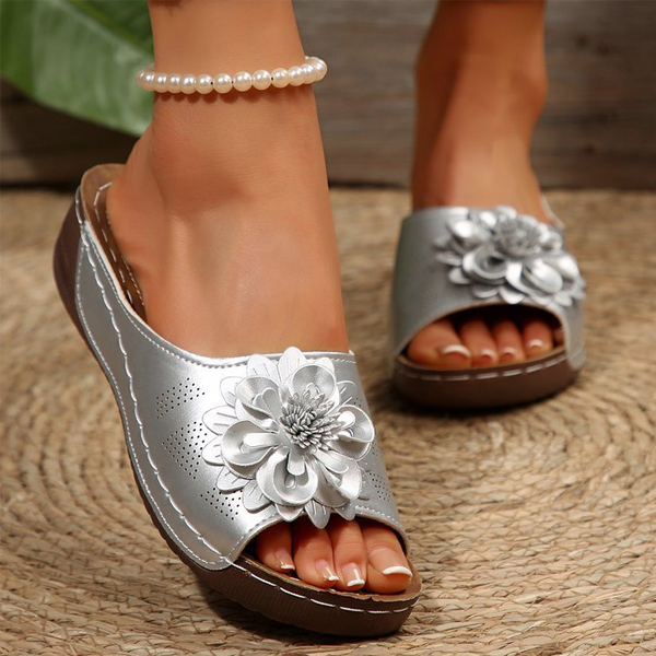 Ladies' 👡 Soft Grip Wedge Sandals, Toe-Free 🌬️ & Airy for Daily Walks 🚶‍♀️